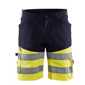 ผู้ค้าส่งกางเกงขาสั้นสะท้อนแสง Hi Viz กางเกงทำงานแบบสะท้อนแสงที่ดีที่สุด ชุดทำงานระบายอากาศได้ดี กางเกงทำงานแบบมองเห็นได้ชัดเจน กางเกงขาสั้นครึ่งตัว - Product Image 1