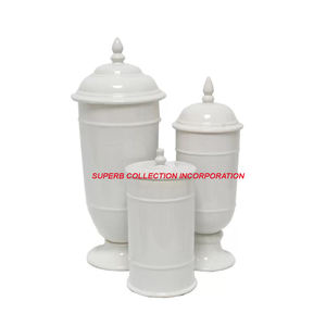 Stainless Steel and Brass Glass <b>Canister</b> Home Decorative TOp Selling and High Quality Home Decor for Tabletop - Product Image 3