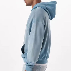 Sweat-shirt à capuche personnalisé OEM en gros, en molleton de coton lourd, pour hommes et femmes, streetwear, logo vintage, sweat-shirt à capuche - Product Image 2