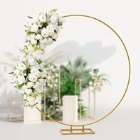 Haute qualité 7.2x7.2 FT carré arc de mariage toile de fond support 6.150kg métal ballon arc cadre élégant fleur support pour mariage