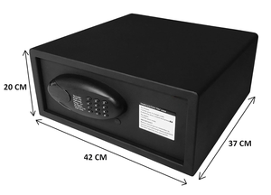 Cerradura de seguridad electrónica de alta seguridad | Entrada de código biométrico y PIN | Caja fuerte de acero para documentos de hogar y oficina - Product Image 3