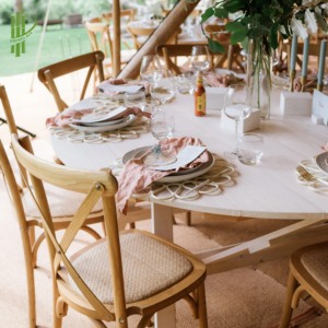 Napperon en rotin en osier naturel fait à la main et plaque de chargeur décor à la maison - Product Image 6