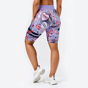 <b>Super</b> Smooth Fabric with 4-Way Stretch 85% Polyester 15% Elastane Derby Lavender Bike <b>Shorts</b> - Product Image 3