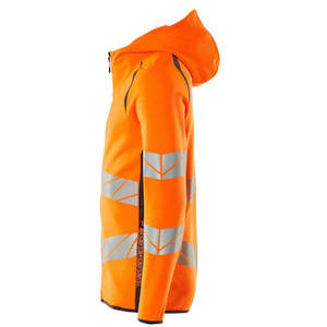 OEM Custom <b>Hi</b>-<b>Vis</b> Reflective Safety Work Zip-Up <b>Hoodie</b> Unisex Polyester Waterproof Windproof Breathable Anti-Wrinkle - Product Image 2