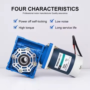 Dc12v 24V 60W DC động cơ rv40 Worm Gear Reducer động cơ tự khóa mô-men xoắn cao tốc độ điều chỉnh động cơ - Product Image 6