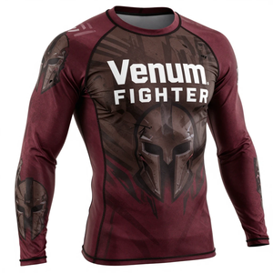 เสื้อแรชการ์ด Venum รุ่นใหม่ปี 2026 ป้องกันรังสียูวี แห้งเร็ว พิมพ์ลายแบบซับลิเมชั่น เสื้อแรชการ์ดสำหรับนักกีฬา Venum Fighter - Product Image 3