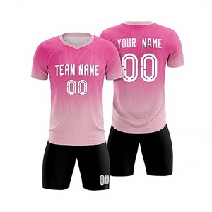 Wholesale Custom Sublimation 100% Polyester Winter Plaid Soccer Jersey High Quality Unisex Soccer Wear Set Football Uniform - Product Image 1
