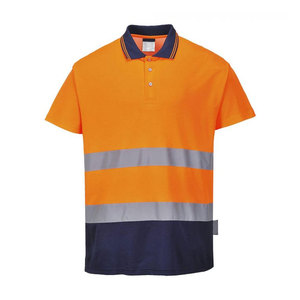 Polo de sécurité personnalisé haute visibilité réfléchissant Chemises de travail haute visibilité avec logo brodé Chemises à manches courtes - Product Image 2