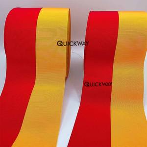 ริบบิ้นประดับลายเหรียญทำจากผ้าไหมสีทึบประดับลูกไม้ตกแต่งสไตล์เทคนิคผ้า - Product Image 1