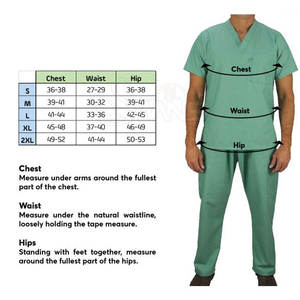 Tenues d'infirmière à poches élastiques confortables unisexes Uniformes médicaux de haute qualité avec logo personnalisé Vente en ligne d'ensembles d'été en toile - Product Image 4