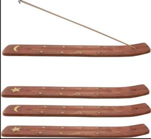 Soporte de incienso de palanca de quemador de madera maciza creativa para aromaterapia interior - Product Image 6