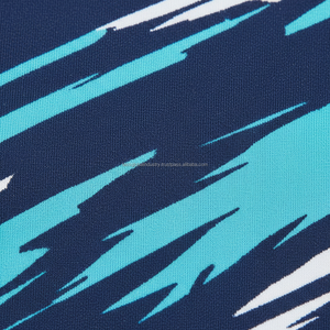 Ensemble uniforme de badminton personnalisé OEM pour femmes, manches courtes, Dry-Fit, bleu clair/blanc avec motifs - Product Image 5