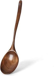 Wood <b>Soup</b> Spoon Tools Tableware Large Design Wood Long Handle Mini <b>Soup</b> Spoon for at Best Price - Product Image 2