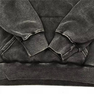 เสื้อมีฮู้ดผ้าฝ้ายแบบเต็มรูปแบบสำหรับผู้ชายเสื้อฮู้ดแบบสวมหัวโอเวอร์ไซส์ลายพิมพ์บ็อกซี่ฟิตสำหรับผู้ชายระบายอากาศได้ดี - Product Image 4