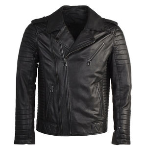 Blouson en cuir coupe-vent pour homme, dernier style, très vendu, en toile d'hiver, faible MOQ, vente en gros pour homme - Product Image 4