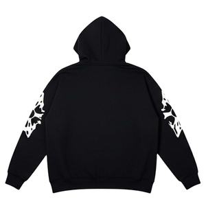 Sudadera con capucha y cremallera de invierno de peso pesado con Jersey de algodón 100% ecológico y resistente al viento para hombres y mujeres - Product Image 4