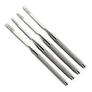 Ensemble de 4 ciseaux à os dentaires manuels en acier inoxydable de haute qualité, droits et courbés, pour la chirurgie, le séparage des os et l'extraction, CE - Product Image 6