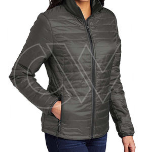 Nueva Chaqueta Bomber Acolchada Casual de Invierno para Mujer 2024 al por Mayor Personalizable con Cuello Alto y Acolchado Cálido - Product Image 4