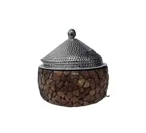 Pot en métal dernier modèle créatif Pot chaud rond de bonne qualité fait à la main Pot chaud Casserole vaisselle Chauffe-plat en métal fantaisie - Product Image 2