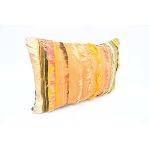 Multicolor lana Patchwork Kantha 16x24 pulgadas tejido decorativo almohada con patrón vintage - Product Image 3