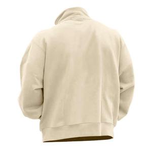 Otoño e Invierno nuevo 2025 Sudadera con capucha de lana para hombre ropa de calle de lana de invierno 1/4 cremallera de punto liso hombres tela de calidad moda - Product Image 6