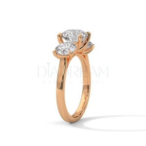 Classy Solitaire Ring Collection en 925 Sterling Silver Moissanite Diamond Round Cut con VVS Clarity para anillo de mujer - Product Image 6