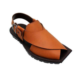 Peshawari Chappal de cuero Premium para hombre, sandalia tradicional hecha a mano con suela cómoda y personalizada para exteriores - Product Image 1