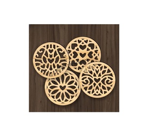 Sous-verres de cuisine en marbre de nouveau style standard résistant à la chaleur, décoration de table écologique personnalisable de luxe pour les centres de villégiature et les hôtels - Product Image 1