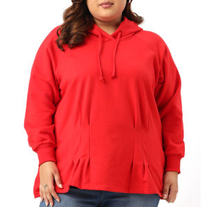 Sweat à capuche pour femme de style récent pour femme avec logo imprimé de grande taille et style streetwear - Product Image 1