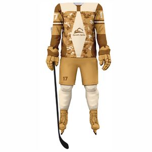 Uniforme de hockey sur glace de qualité supérieure Matériau de qualité supérieure personnalisé Créez votre propre uniforme de hockey sur glace de conception - Product Image 1