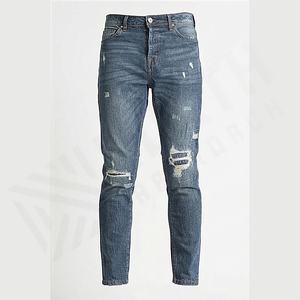 Jeans en denim pour hommes, fabrication en usine, styles personnalisés, streetwear, pantalons décontractés, mode, durables, couleur personnalisée, vente en gros, haute qualité - Product Image 1