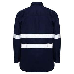 Chemise de sécurité haute visibilité sur mesure, vêtements de travail réfléchissants, logo personnalisé, respirante, manches courtes - Product Image 2