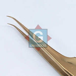 Juego de pinzas para extensión de pestañas de prueba manual Antideslizante Agarre perfecto Pinzas para pestañas de acero inoxidable - Product Image 4