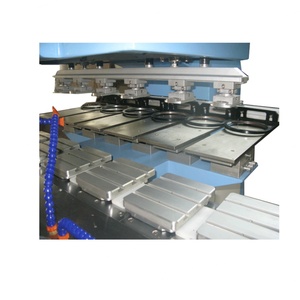 Machine de tampographie semi-automatique 6 couleurs haute précision, état neuf, avec moteur central, couvercle en plastique et tapis de convoyeur – Meilleures ventes - Product Image 1