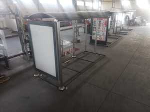 Premium Quality Custom Stainless Steel Bus Shelter <b>LED</b> <b>Light</b> Box Rectangle Design Aluminum for Outdoor Advertising Bus Stop <b>Sign</b> - Product Image 3