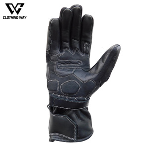 Gants de moto en cuir, chauds, rembourrés, isolés, respirants, compatibles avec les écrans tactiles, personnalisables, vente en gros - Product Image 3