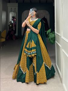 Último diseñador de algodón puro impreso Lehenga Choli por Fab Zone Kodi trabajo para fiesta de adultos estilo étnico de alta calidad - Product Image 4