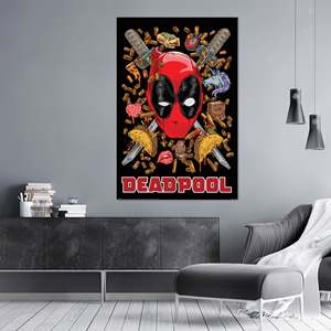 Marvel for Deadpool Chimichanga <b>Poster</b> Modern Design Style Paper Material for Wall Usage - Product Image 4