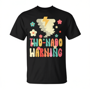 Camiseta Infantil con Silueta de Tornado Two-Nado para el 2º Cumpleaños, Artículo Promocional para Niños - Product Image 3