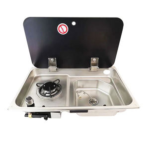 Évier <span class=keywords><strong>de</strong></span> cuisinière à gaz brûleur en acier inoxydable - Product Image 3