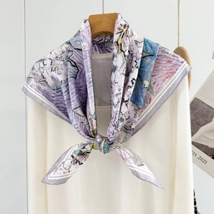 New Design Ladies <b>Hair</b> Silk Skinny <b>Scarf</b> Women <b>Satin</b> Silk <b>Scarves</b> Newly Manufactured Custom Neck Silk <b>Scarf</b> <b>for</b> Women - Product Image 2