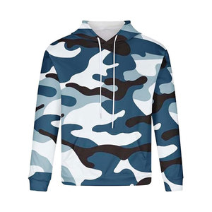 Sudadera con capucha de camuflaje de algodón térmico ligero al por mayor para hombre y mujer logotipo personalizado de gran tamaño talla 6XL - Product Image 5