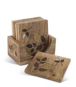 Posavasos de madera cuadrados multiusos de último diseño con grabado láser, vajilla de oficina en casa, posavasos decorativos para restaurantes - Product Image 3