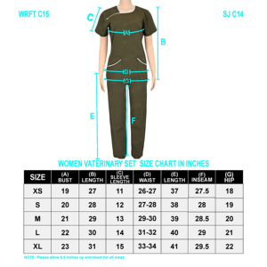 Blaze Fight Wear Professional Medical Scrubs Uniformes Sets Stand Collar Manga corta para el personal - Product Image 6