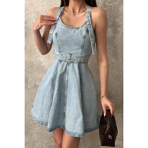 Vestido de Mezclilla con Lavado Snow Wash - Lavado Snow Wash - Product Image 4