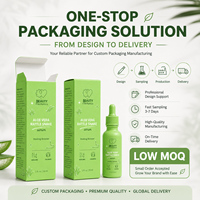 Caja Rígida Reciclable para Tratamiento Facial, con Relieve, Laminado Mate, Forro de Esponja, para Cuidado de la Piel con Aloe Vera, Papel Artístico, Plegable, OEM