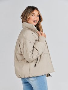 OEM Services High Quality <b>Women</b> Puffer <b>Jacket</b> New Design for Winter Custom Crop puffer <b>Jackets</b> <b>Women</b> - Product Image 5