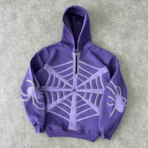 Sweat-shirt à capuche en coton 100% pour homme, taille plus, nouveau modèle 2025, imprimé numérique, coupe ample, poids lourd, logo personnalisé pour l'hiver - Product Image 3