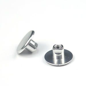 Remache Roscado Semitubular de Cabeza Plana, Electrochapado en Latón, de Alta Calidad y Personalizado - Product Image 1