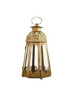 Linterna de Metal decorativa cuadrada tradicional Diseños de recortes florales intrincados Ecológico Perfecto para ocasiones festivas de Pascua - Product Image 1